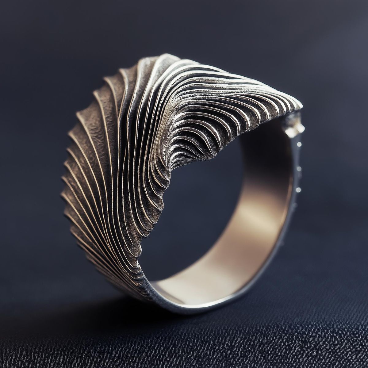منبع : https://www.etsy.com/listing/4295460574/ethereal-wave-ring-sterling-silver-wavy?utm_source=Pinterest&utm_medium=organic