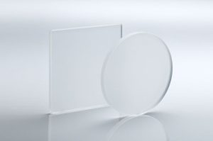 کوارتز ذوبی / شیشه سیلیکا (Fused Quartz / Silica Glass) – SiO₂